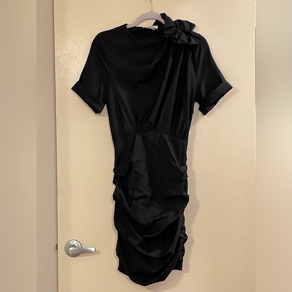 ISABEL MARANT ETOILE Oria Mini Dress in Black - Picture 5 of 10